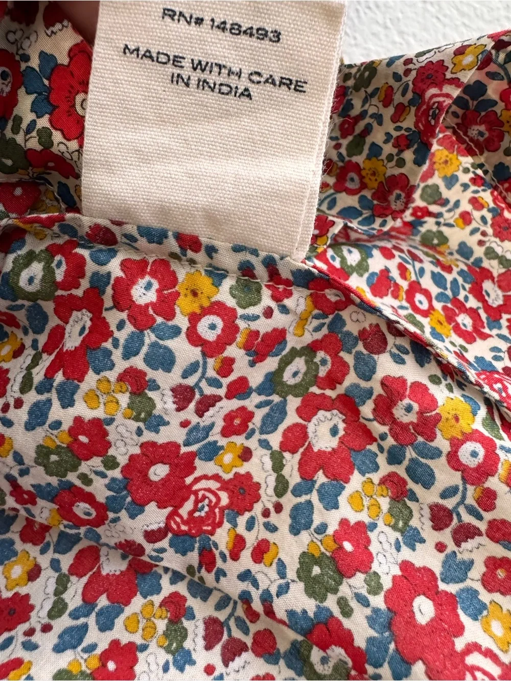 DÔEN x Liberty Skyla Betsy Ann Floral Puff Sleeve Square Neck Top XS